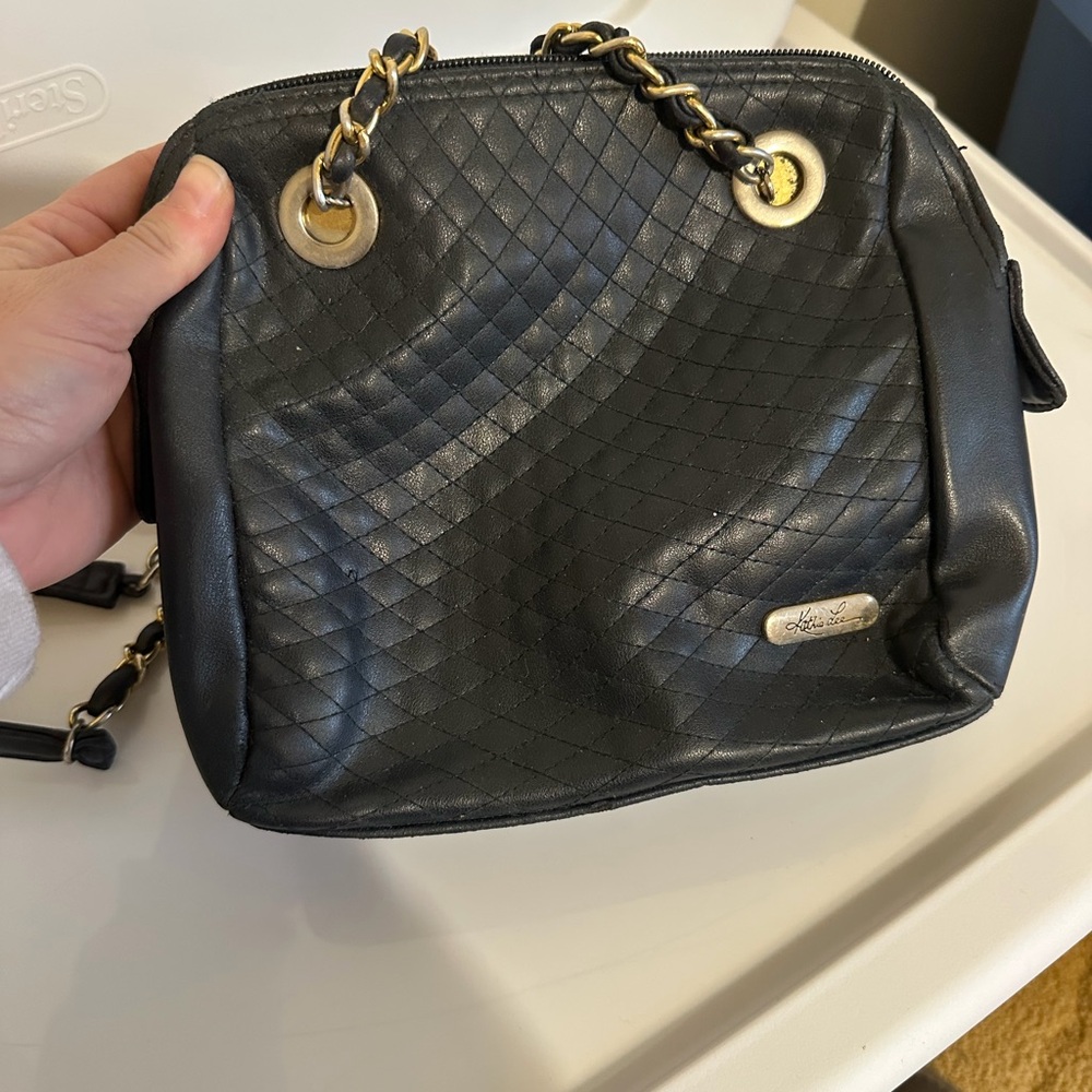 Kathie Lee Collection Black Quilted Bag - Picture 1 of 4
